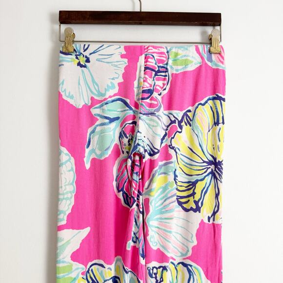 LILLY PULITZER Georgia May Palazzo Flare Pants Royal Pink Swept by The Tides XS - Picture 8 of 10